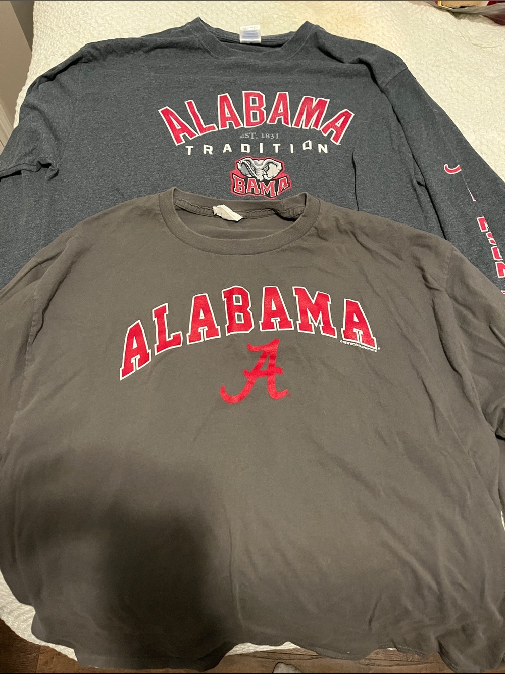 Alabama Cotton Blend Long Sleeve T-shirts